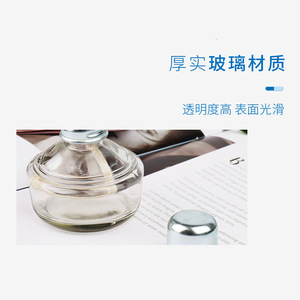 Lámpara de Alcohol de 100 ml, Vidrio Grueso, Tapa Metálica, Equipo de Calentamiento para Laboratorio - Product Image 3