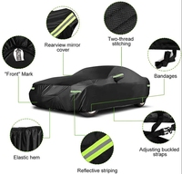 Housse de voiture universelle Protection UV Housse de soleil complète Pare-soleil anti-poussière Housse de protection anti-rayures Accessoires de voiture