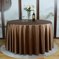 Nappe ronde blanche lavable nappe de base en poly 100% polyester pour mariages événements décorations de fête de noël