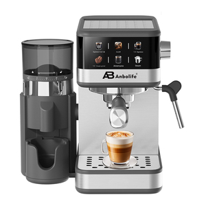 <span class=keywords><strong>Machine</strong></span> <span class=keywords><strong>à</strong></span> <span class=keywords><strong>café</strong></span> <span class=keywords><strong>expresso</strong></span> compacte Anbolife Factory 20 bars <span class=keywords><strong>avec</strong></span> moulin intégré, <span class=keywords><strong>filtre</strong></span> double en acier inoxydable, contrôle de la température, OEM - Product Image 1