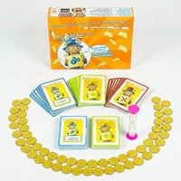 Jeu de cartes de jeu de société en carton écologique imprimé sur mesure avec jetons à lamination couleur intégrale à impact carbone pour jeu de société familial