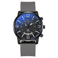 Vente directe d'usine, montre à quartz décontractée, verre numérique tridimensionnel à lumière bleue, polyvalente
