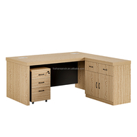 Vente en usine de mobilier de bureau design moderne de qualité supérieure bureau en bois pour cadres supérieurs