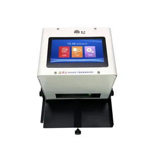 Máquina de codificación de lotes de chorro de tinta estática Impresoras de inyección de tinta térmica automática para botella cuentagotas de vidrio ámbar Lote inferior sin impresión