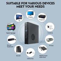 Sharerdp OEM ODM Compacto Intel Core I3 14.ª Generación 14100 DDR4 PC Gaming, Computadora Portátil para Juegos, Computadora de Escritorio, Mini PC