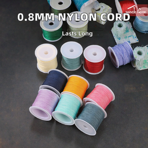 <span class=keywords><strong>Bracelet</strong></span> fil en nylon <span class=keywords><strong>macramé</strong></span> 0.8mm chaîne de perles bricolage 47 couleurs cordon de fabrication de bijoux pour bijoux à bricoler soi-même composants de résultats de bijoux - Product Image 3