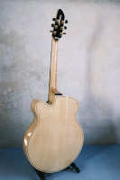 Archtop Jazz Spruce Maple Professional Performance 6-String Guitar Body Handmade Carved Solid Yunzhi Electric Guitar