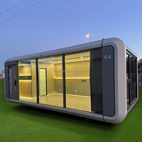 20 pieds 40 pieds hôtel extérieur moderne extensible populaire maison préfabriquée petite maison maison mobile maison bureau cabine Apple