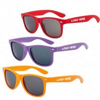 Lunettes de soleil personnalisées avec logo imprimé, vente en gros, promotionnelles, monture PC tendance, pour cabines photo, mariages et cadeaux de fête