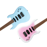 Kit de guitare électrique personnalisé style ST LP, 22 frettes, touche en palissandre indien avec micros passifs pour étudiants