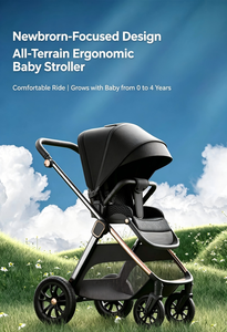 Cochecito de Bebé 3 en 1 de Alta Calidad, Convertible en Silla de Paseo y Cesta para Dormir con Asiento para Auto - Product Image 3
