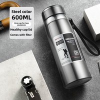 316 acier inoxydable isolé gobelet grande capacité Portable Sports de plein air cruche à eau classique thé brasseur pour hommes et femmes