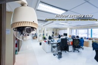 Boîtier de caméra de sécurité CCTV extérieur IP67, coque de surveillance en aluminium moulé sous pression ADC12 de précision avec support de bras, usine OEM