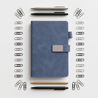 Carnet A5 à couverture rigide ligné, personnalisable avec logo, avec boucle, pour entreprises et travail – Nouveauté 2026, Offre Spéciale
