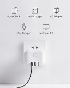 Cabo de Alimentação USB para <span class=keywords><strong>DC</strong></span> <span class=keywords><strong>3.5mm</strong></span>, Cabo de Carregamento 24AWG para Escova de Dentes Elétrica, Ventilador, Roteador (DYD-08, Preto/Branco) - Product Image 3