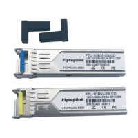 Émetteur-récepteur optique à fibre 1.25G BIDI SFP TX 1310nm /RX 1550nm 3km LC DDM Module optique Monofibre Monomode