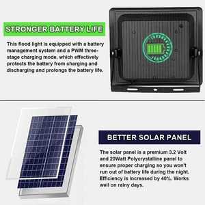 Đèn pha LED phản quang 100w Focos100w 200w 300w năng lượng mặt trời ngoài trời - Product Image 5