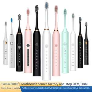 Cepillo de dientes eléctrico completamente automático recargable para adultos y niños, fuente de alimentación USB inteligente, pantalla LED, <span class=keywords><strong>ultrasonido</strong></span> de cerdas suaves - Product Image 3