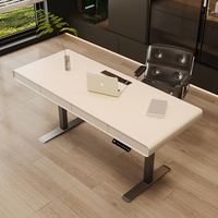 Factory Direct Sales Adjustable Electric Office Table Modern Style Solid Wood Office Desk with Low Prices