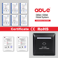 ABLE 110V 220V 24V 12V interrupteur à clé de carte d'hôtel intelligent lecteur de carte RFID utilisation de chambre d'hôtel interrupteur de commande de puissance