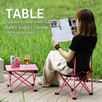 Ensemble table et chaises pliantes avec bureau roulant, portable et stable, pour camping extérieur, pique-nique, barbecue et loisirs