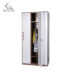 Armoire en acier à 3 portes avec miroir Armoire <span class=keywords><strong>de</strong></span> <span class=keywords><strong>rangement</strong></span> en <span class=keywords><strong>fer</strong></span> et métal - Product Image 1