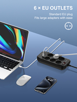 Multiprise électrique LDNIO SE6403c, prise EU, port de charge USB Type C, 6 prises, vente en gros