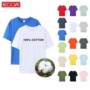 Hot Style Men cotton t shirt wholesale screen printing design multi colors to choose