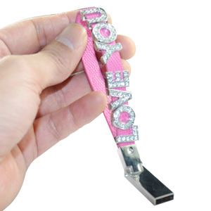 Pareja Pulsera USB flash drive 64GB 3,0 8GB Exquisito Diamante Memoria Pulgar Drive 16GB Crystal CLES USB pendrive - Product Image 1