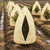 Sac de protection réutilisable en non-tissé pour les jeunes plants de pépinière, les plantes d'extérieur et l'utilisation en serre