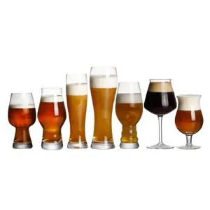 Caneca de cerveja de vidro personalizada, atacado de alta qualidade estilo de pedra, cerveja, logotipo personalizado, caneca de cerveja, artesanato