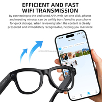 Gafas Inteligentes con Cámara HD 4K de 8MP, IA, Bluetooth, Estuche de Carga de 1400mAh, Audio de Oído Abierto, Foto y Video