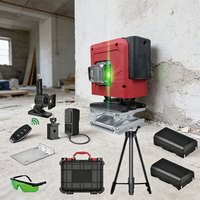 Meilleur niveau laser industriel vert de qualité DIY, auto-nivelant, rotatif, multifonctionnel, étanche, batterie 18650, 16 points
