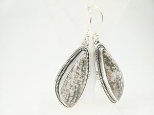 ต่างหูเงินแท้ 925 ทำมือ ประดับด้วยพลอยแจสเปอร์หลากสีจากธรรมชาติ ดีไซน์เก๋ไก๋สำหรับผู้หญิง - Product Image 5