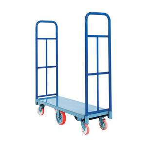 창고 하이 엔드 스틸 다이아몬드 플랫폼 핸드 유틸리티 트롤리 U 선반 보트 카트 - Product Image 5