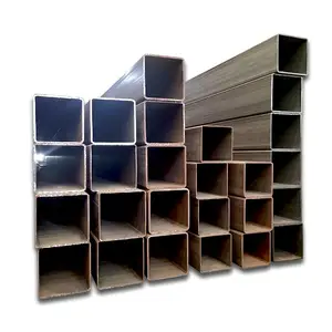 3x3 tubes carrés en acier revêtus faisceaux de tubes carrés en acier galvanisé structurel tube/tuyau carré en acier au carbone