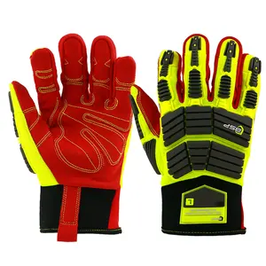 BSP Heavy Duty Tpr Impact Work Rubber Impact Winter Waterproof Impact Glove Oil Field