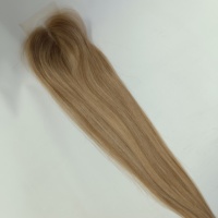 Cierre de Cabello Virgen Chino 3x5 HD con Encaje, Color Resaltado y Raíz Personalizada, Cierre de Encaje Suizo para Todo Tipo de Cabello