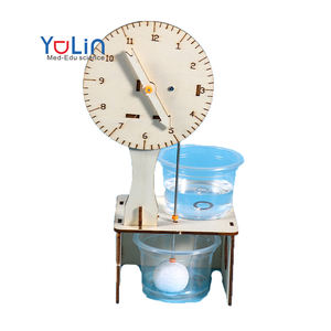 Jouet en bois bricolage jouets éducatifs modèle de pelle <span class=keywords><strong>hydraulique</strong></span> technologie d'expérimentation jouet bricolage <span class=keywords><strong>horloge</strong></span> goutte d'eau - Product Image 1