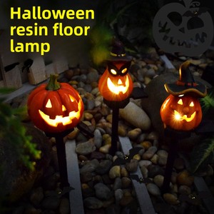 Vente chaude Nouveau Solaire En Plein Air Halloween <span class=keywords><strong>Citrouille</strong></span> Lanterne Résine Artisanat pour Jardin Fantôme Festival Atmosphère Atmosphère - Product Image 2