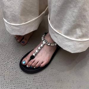 Nuevas Sandalias Planas de Cuero Genuino para Mujer 2026, Estilo Romano, Punta Redonda, con Hebilla y Diseño Calado Francés - Product Image 1