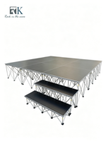 Scène de chorale de haute qualité, scène intelligente, scène portable, podium pour batterie, scène de chorale pour événements musicaux, événements en plein air