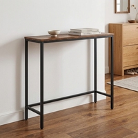 Table console étroite en métal pour entrée, mobilier de hall moderne et minimaliste, idéale pour hôtel, salon, villa, durable et facile à assembler