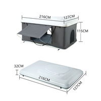 Tente de toit à ouverture rapide automatique double couche quatre saisons OEM Remaco RCT0102, coque rigide ABS étanche, vente chaude