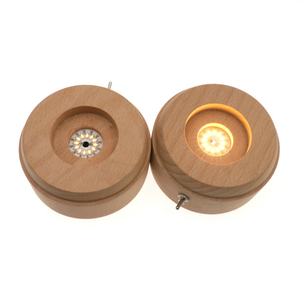 Giáng sinh 3D pha lê bóng ánh sáng ban đêm LED cảm ứng cơ sở bằng gỗ xoay hộp nhạc cho trẻ em cho phòng trang trí nội thất món quà giáng sinh - Product Image 4