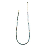 Perles ajustables faites à la main en argent sterling 925 plaqué or 18 carats avec turquoise Kingman facettée en forme de rondelle, unisexe, pour mariage