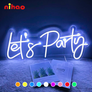 NIHAO Livraison Rapide Enseigne Néon Acrylique Personnalisée Décoration de Mariage Mots Lumineux LED pour Couloir et Toile de Fond d'Événement - Product Image 3
