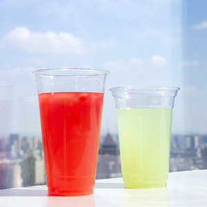 Gobelet en plastique jetable écologique de 500 ml avec couvercle, pour boissons froides au lait de thé, transparent, à <span class=keywords><strong>emporter</strong></span>, en PET, type blister - Product Image 3
