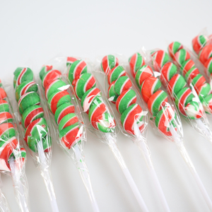 Bonbon En gros OEM chất lượng cao giáng sinh kẹo tùy chỉnh <span class=keywords><strong>Pop</strong></span> Stick hình dạng Twist <span class=keywords><strong>Lollipop</strong></span> ngọt ngào - Product Image 4