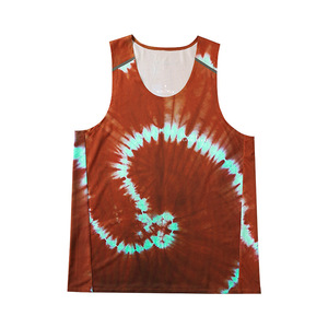 Quick Dry Breathable Athletic Regular <b>Top</b> Rotary Digital Dye Printing Outdoor Workout Training Sports Vest 2026 New Arrival - Product Image 1